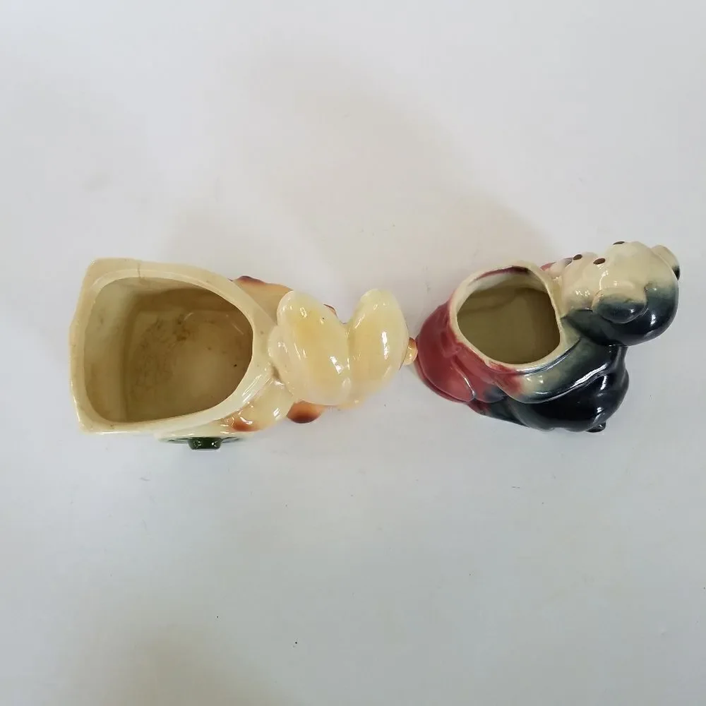 Set of Two Vintage Retro 1950s Shawnee Ceramic Planters